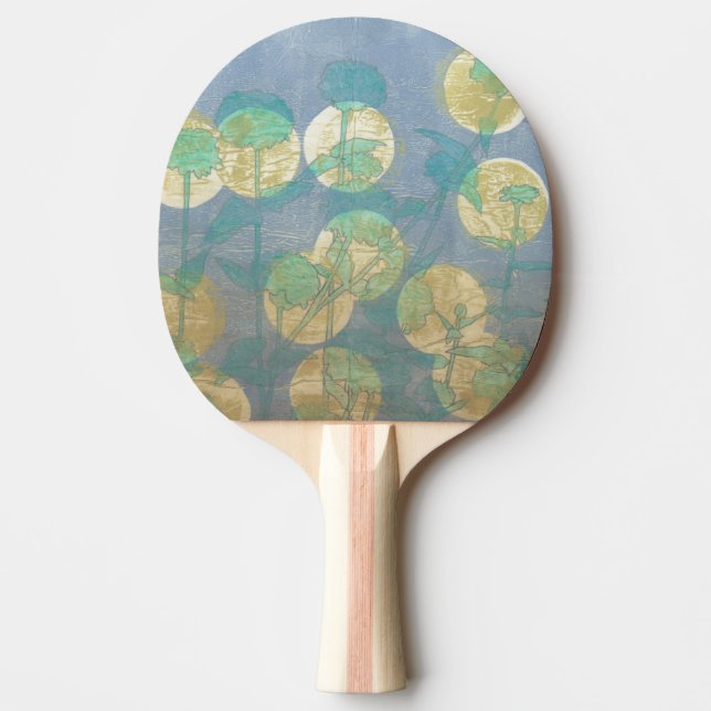 Raquete De Ping Pong Floral I em Destaque (Frente)
