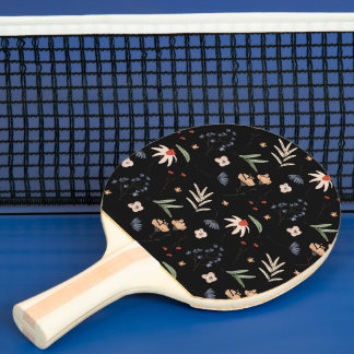 Raquete De Ping Pong Flores aquáticas simples 1