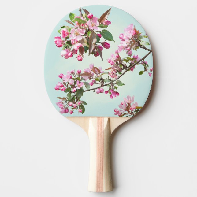 Raquete De Ping Pong Flores de maçã (Frente)