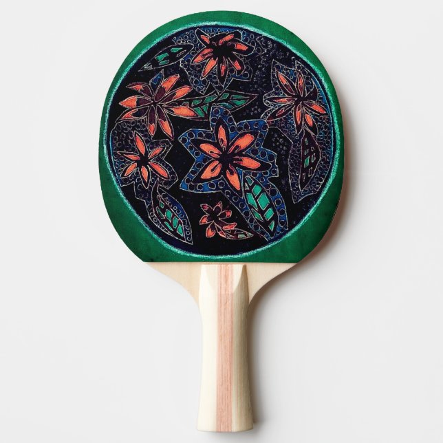 Raquete De Ping Pong Flores Henna (Frente)