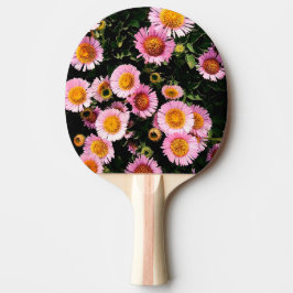Raquete De Ping Pong Flores rosa
