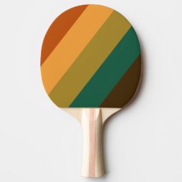 Raquete De Ping Pong Floresta Vintage com Listras Ousadas de Pântano