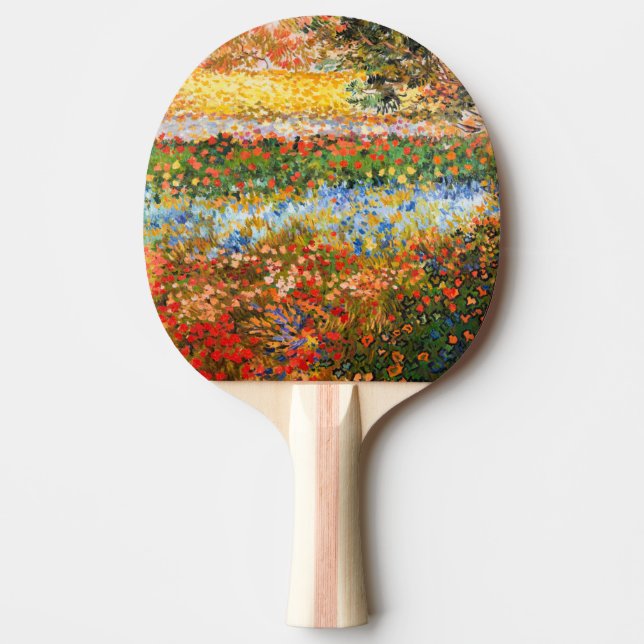 Raquete De Ping Pong 'Flower Garden' Vincent van Gogh. (Frente)