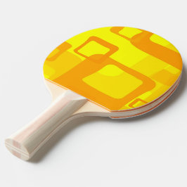 Raquete De Ping Pong Fluxo Vibrante de Sol – Formas Modernas de Arte Ab