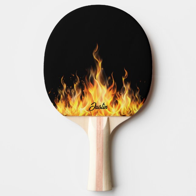 Raquete De Ping Pong Fogo Personalizado (Frente)
