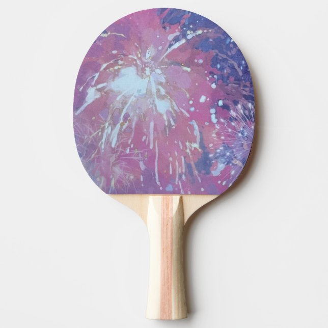 Raquete De Ping Pong Fogos de artifício maravilhosos, tênis de mesa (Frente)