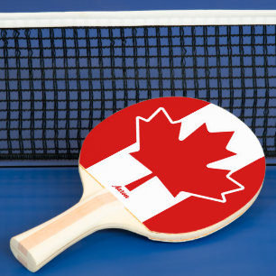 Raquete De Ping Pong Folha de Mapeamento do Canadá