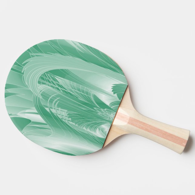Raquete De Ping Pong Folhagem Verde Mint (Lateral)