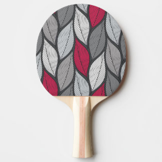 Raquete De Ping Pong Folhas coloridas: padrão sem costura desenhado à m
