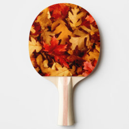Raquete De Ping Pong Folhas de Outono - Cor de Outono