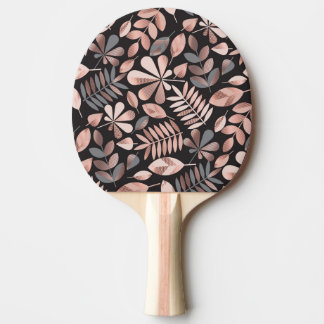 Raquete De Ping Pong Folhas do outono Elegante: Geométrico do Pastel
