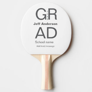 Raquete De Ping Pong Formando tipografia moderna graduação simples e mí