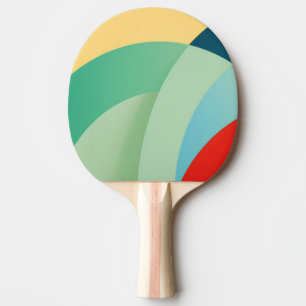 Raquete De Ping Pong Formas de arco em cores brilhantes Ping Pong Paddl
