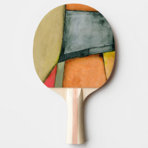 Raquete De Ping Pong Formas Geométricas Coloridas Contemporâneas