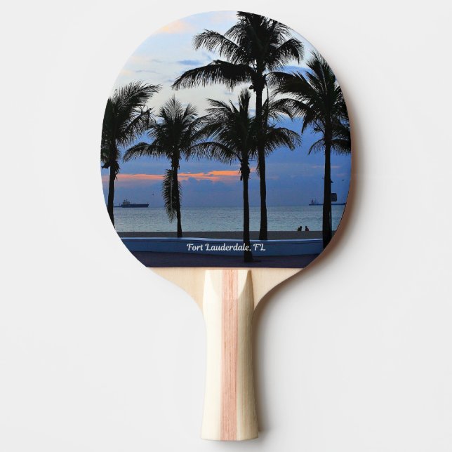 Raquete De Ping Pong Fort Lauderdale Beach, Florida (Frente)