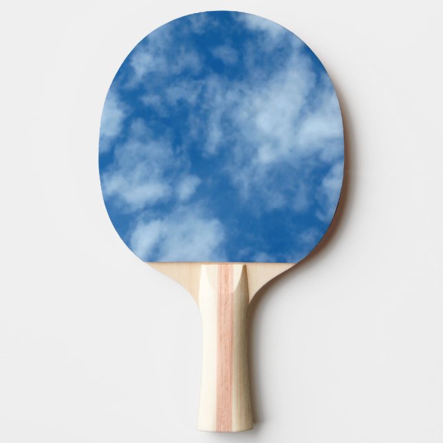 Raquete De Ping Pong Foto de Impressão frente e verso do céu azul parci (Frente)