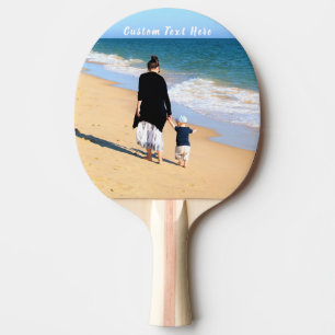 Raquete De Ping Pong Foto e texto personalizados - seu próprio Design