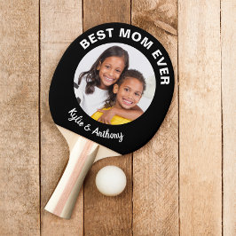 Raquete De Ping Pong Foto personalizada da melhor mãe de sempre