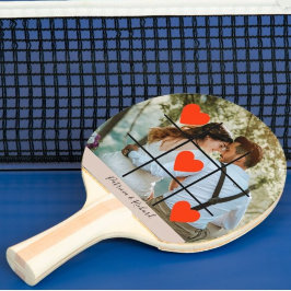 Raquete De Ping Pong Foto personalizar o amor do Namorados