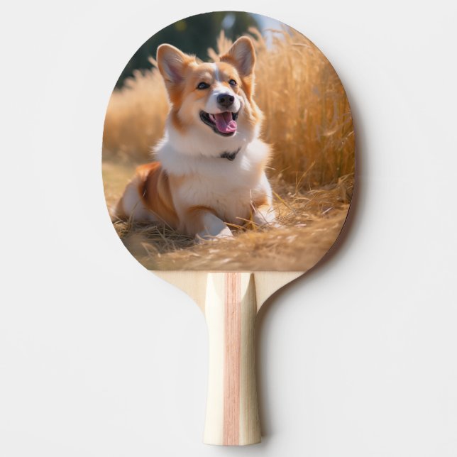 Raquete De Ping Pong Foto Pet Personalizada (Frente)