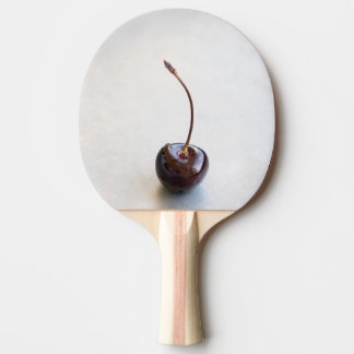 Raquete De Ping Pong Fotografia de Cereja Vermelha Fresca