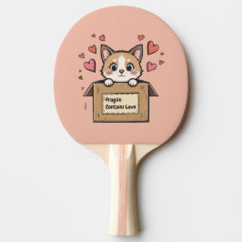 Raquete De Ping Pong Fragile: Contains Love