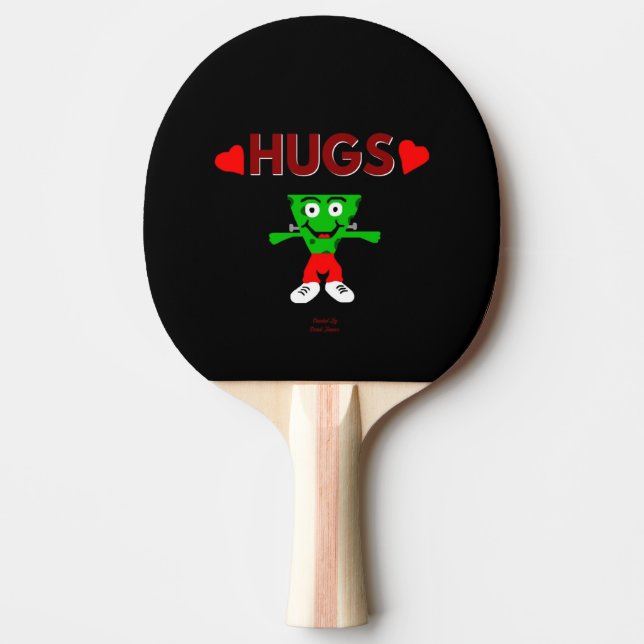Raquete De Ping Pong FrancoQueijo Abraça Pong Pong Paddle (Frente)