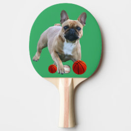 Raquete De Ping Pong Französische Bulldogge Sprung French Bulldog 