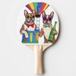 Raquete De Ping Pong Französische Bulldoggen Neujahr French Bulldog