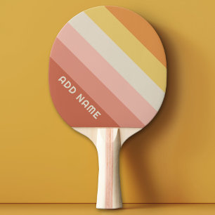 Raquete De Ping Pong Frasco de cor rosa cor-de-rosa com faixa retrorati