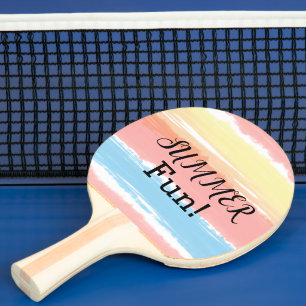 Raquete De Ping Pong Frio-Diário Cor-de-Água Azul Cor-de-Amarelo-Cor-de