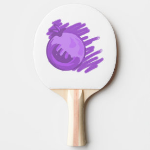 Raquete De Ping Pong Fruta Padrões Blueberries e Cream