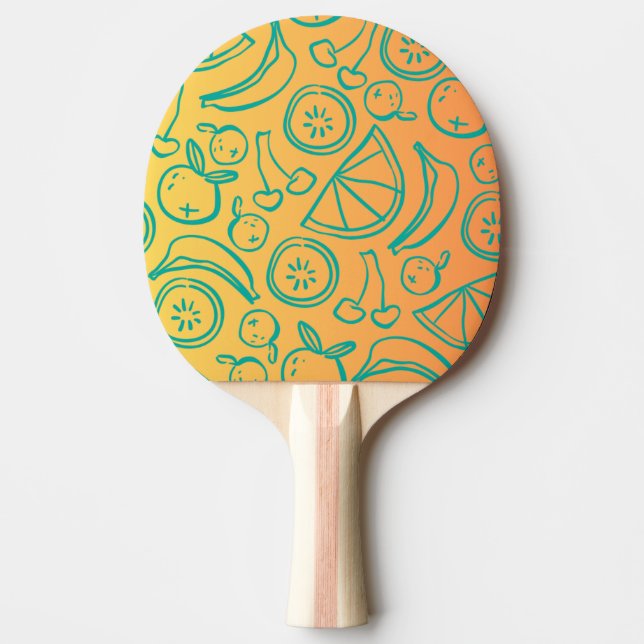 Raquete De Ping Pong Frutas (Frente)