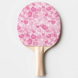 Raquete De Ping Pong Fundo com corações