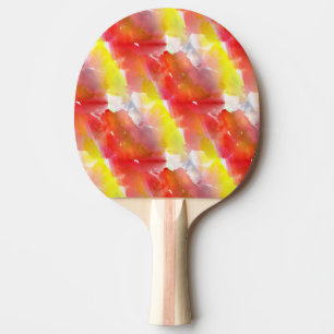 Raquete De Ping Pong Fundo da aguarela da textura do design