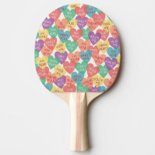 Raquete De Ping Pong Fundo da forma do amor