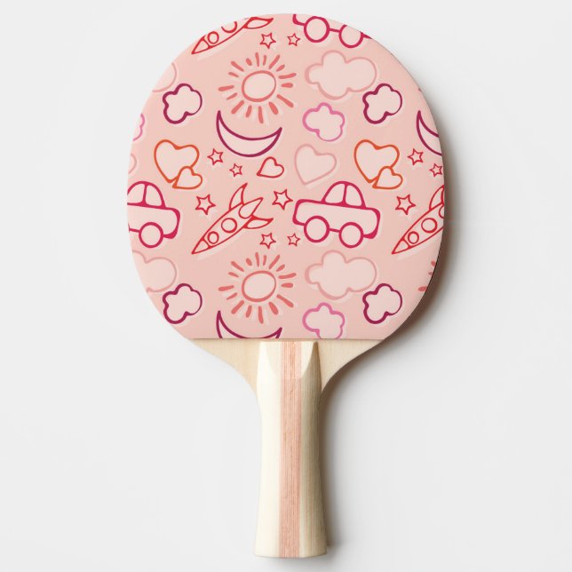 Raquete De Ping Pong fundo do brinquedo (Frente)