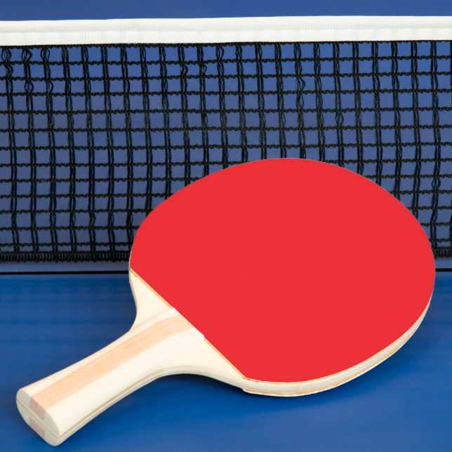 Raquete De Ping Pong Fundo vermelho sólido (Insitu)