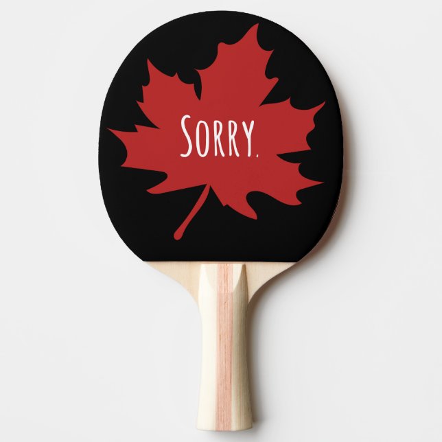 Raquete De Ping Pong Funny Canadense (Frente)