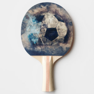 Raquete De Ping Pong Futebol Abstrato Grunge