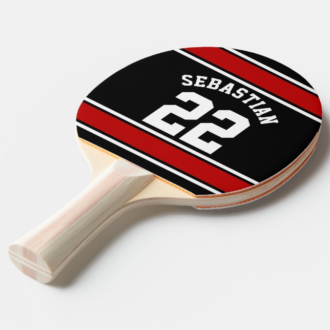 Raquete De Ping Pong Futebol Jersey Novelty Nome Personalizado (Verso inclinado)