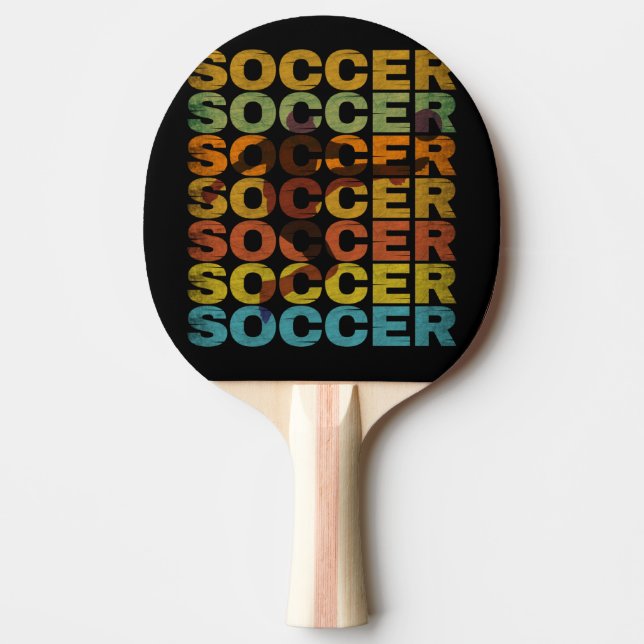 RAQUETE DE PING PONG FUTEBOL RETRÔ (Frente)