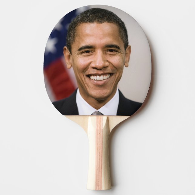 Raquete De Ping Pong Gabinete do Presidente Eleitor Barack Obama (Frente)