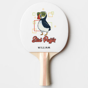 Raquete De Ping Pong Gag de Cuta de Pássaros do Mar Puffin Personalizad