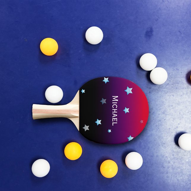 Raquete De Ping Pong Galáxia Roxa Personalizada (Criador carregado)