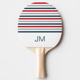 Raquete De Ping Pong Gamas de marinhos horizontais coloridas