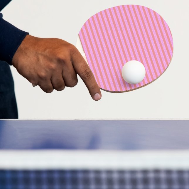Raquete De Ping Pong Gamas Geométricas Rosa (Insitu)