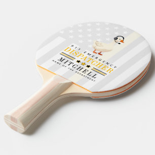 Raquete De Ping Pong Ganso Personalizado de Despachante de 911 com Fone