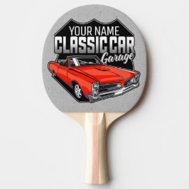 Raquete De Ping Pong Garagem Clássica Convertível 1966 Personalizada