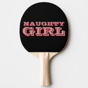 Raquete De Ping Pong GAROTA MALUCA, Ping Ping Ping Paddles Engraçado